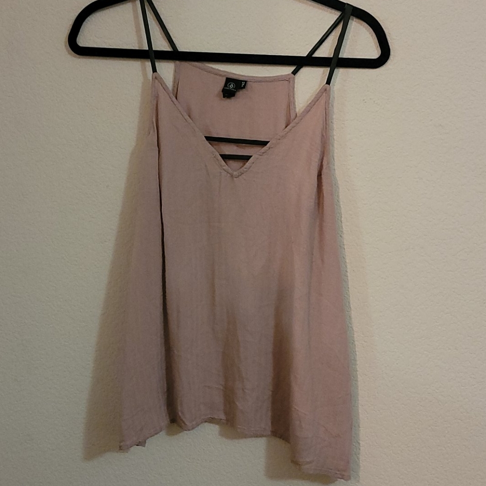 Volcom breezy faux leather strap top